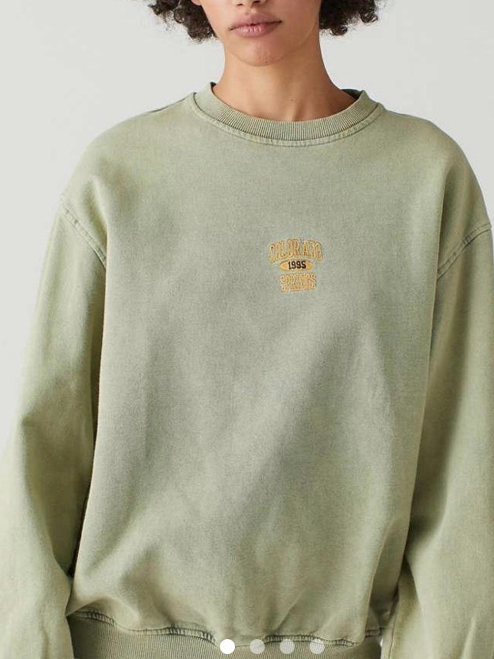 Urban Outfitters Sage Green Crewneck Sweatshirt